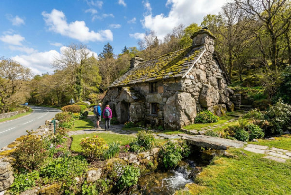 Ty Hyll Ugly House 15th-century stone cottage North Wales